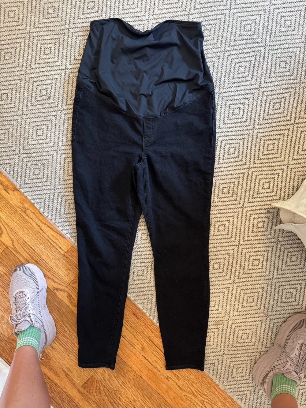 J. Crew Black Maternity Leggings with Overband